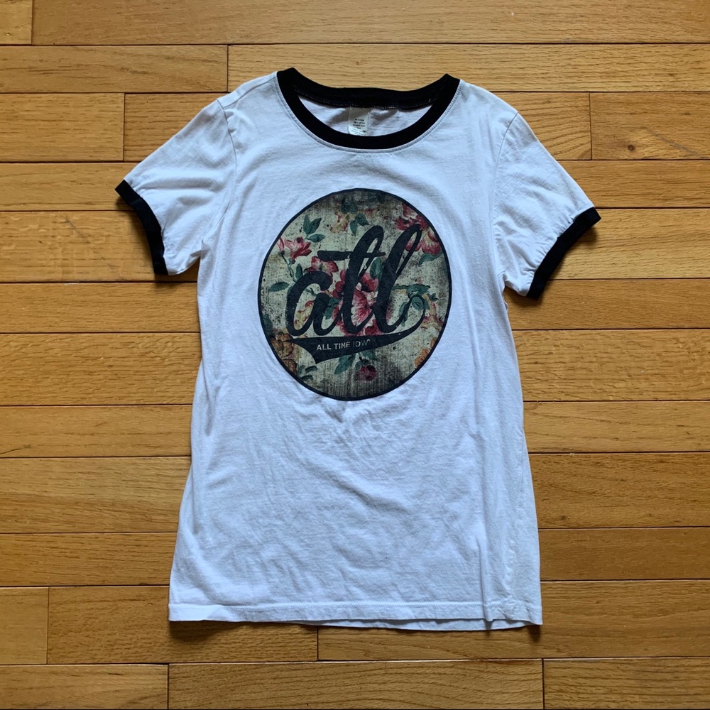 “All time low” floral t-shirt